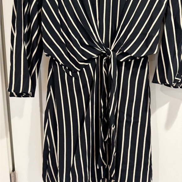 Women’s topshop Black and White Striped Dress - Picture 2 of 4